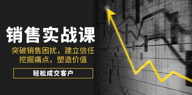 销售实战课，突破销售困扰，建立信任，挖掘痛点，塑造价值，轻松成交客户-讯领网创