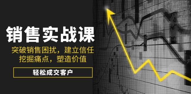 （14297期）销售实战课，突破销售困扰，建立信任，挖掘痛点，塑造价值，轻松成交客户-讯领网创