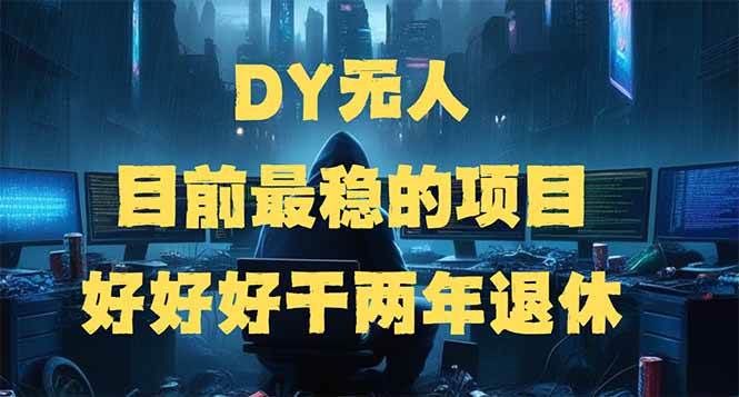 （14263期）DY无人，目前最稳的项目，矩阵放大边旅游边赚钱，好好好干两年退休-讯领网创