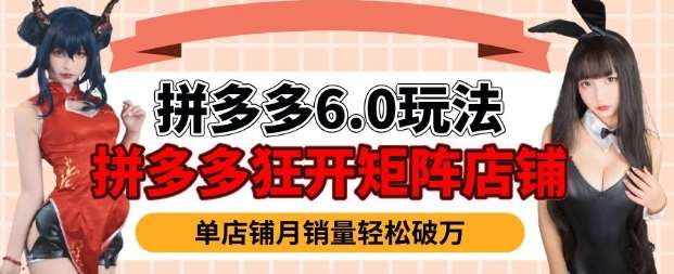 拼多多虚拟商品暴利6.0玩法，轻松实现月入过W-讯领网创