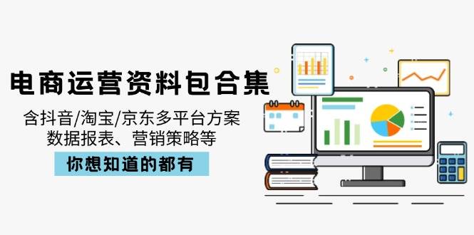 （14183期）电商运营资料包合集，含抖音/淘宝/京东多平台方案，数据报表、营销策略等-讯领网创