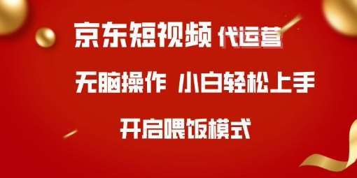 京东短视频代运营，全程喂饭，小白轻松上手【揭秘】-讯领网创