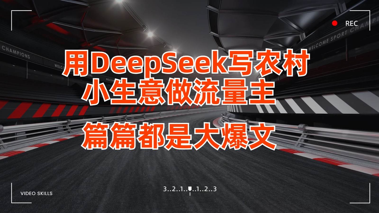 用DeepSeek写农村小生意做流量主，篇篇都是大爆文-讯领网创