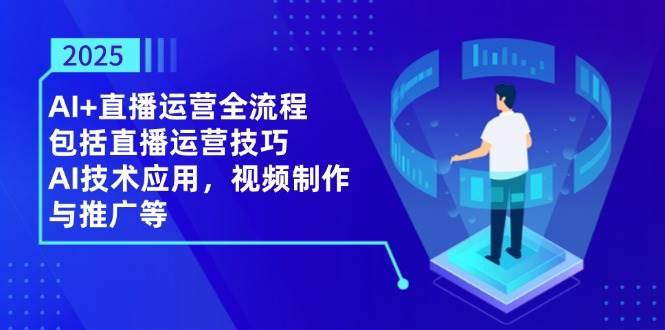 2025AI+直播运营全流程，包括直播运营技巧，AI技术应用，视频制作与推广等-讯领网创