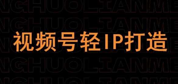 视频号线上课程，视频号轻IP打造-讯领网创