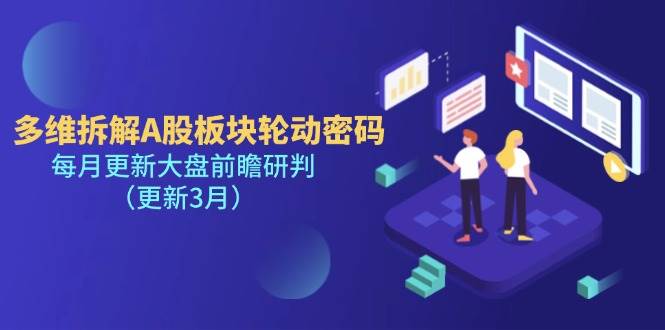 （14213期）多维拆解A股板块轮动密码，每月更新大盘前瞻研判（更新3月）-讯领网创