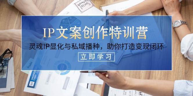 IP文案创作特训营，灵魂IP显化与私域播种，助你打造变现闭环（14节课）-讯领网创