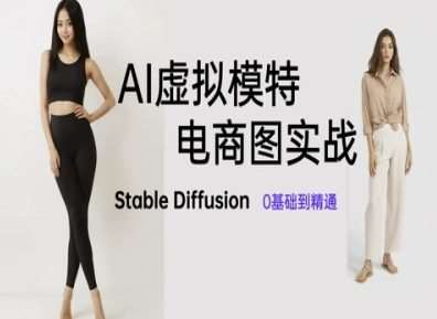 AI虚拟模特电商图实战，AI绘画Stable Diffusion 0基础到精通-讯领网创