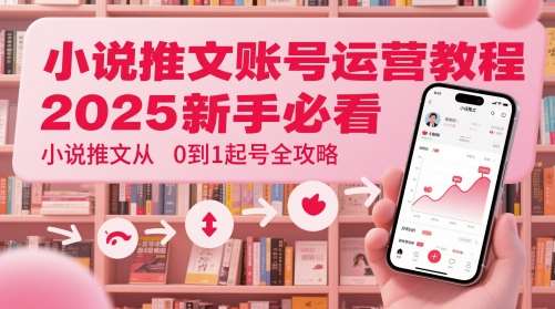 小说推文账号运营起号教程，2025新手必看，小说推文从0到1起号全攻略-讯领网创