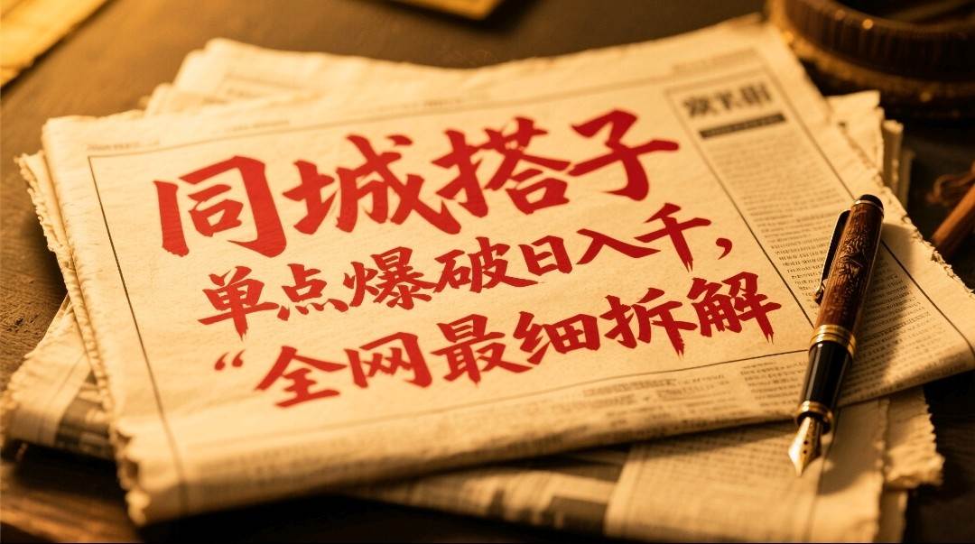同城搭子群19.9单点爆破日入千，搭子组局月入万，全网最细拆解-讯领网创
