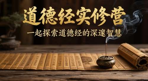 道德经实修营，一起探索道德经的深邃智慧-讯领网创