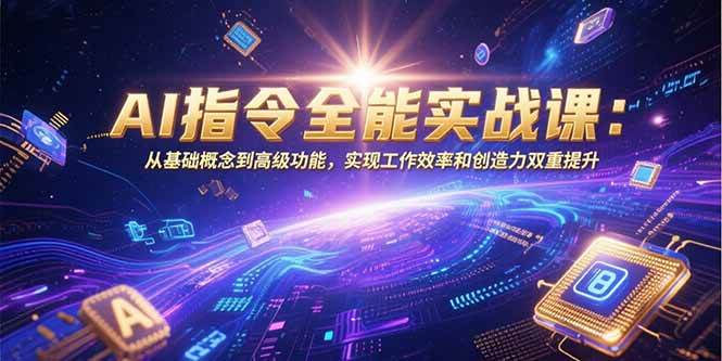 （15455期）AI指令全能实战课：从基础概念到高级功能，实现工作效率和创造力双重提升-寒山客