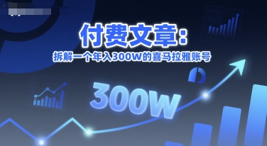 付费文章：拆解一个年入300W的喜马拉雅账号-讯领网创