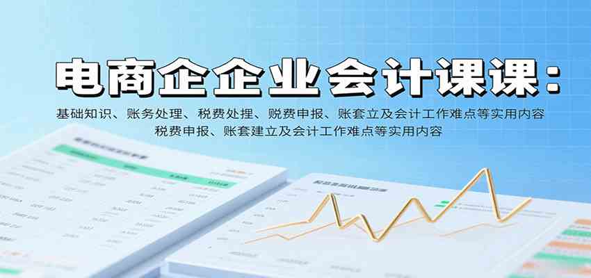 电商企业会计课：基础知识、账务处理、税费申报、账套建立及会计工作难点等实用内容-讯领网创