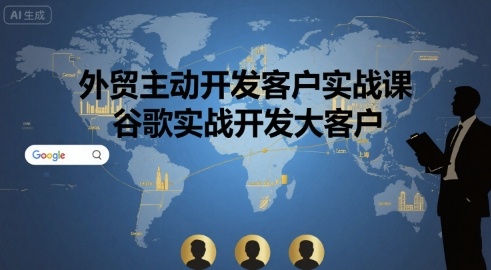 外贸主动开发客户实战课，谷歌实战开发大客户-讯领网创