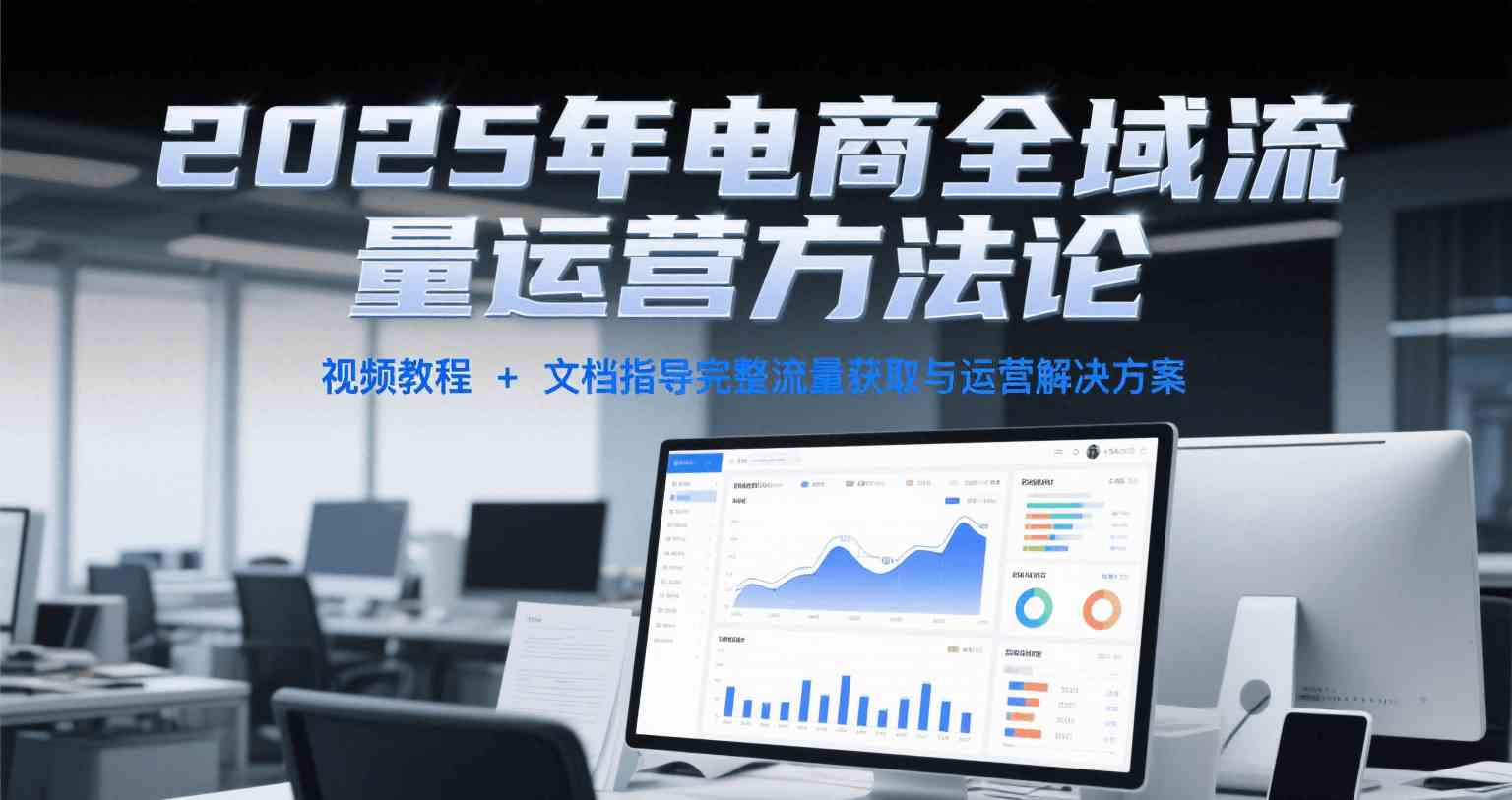 2025年电商全域流量运营方法论，视频教程+文档指导完整流量获取与运营解决方案-讯领网创