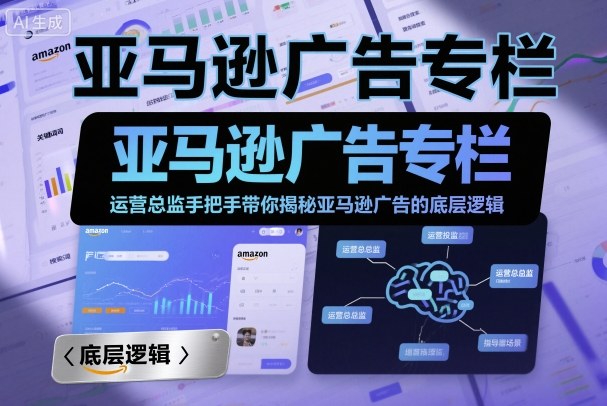 亚马逊广告专栏：运营总监手把手带你揭秘亚马逊广告的底层逻辑-讯领网创