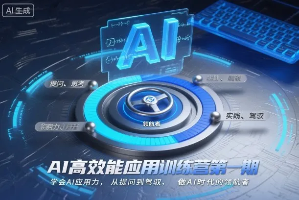 AI高效能应用训练营第一期，学会AI应用力，从提问到驾驭，做AI时代的领航者-讯领网创
