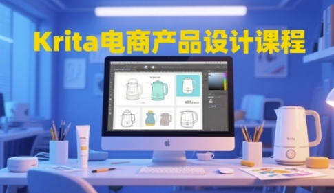 Krita电商产品设计课程，掌握从工具使用到创意落地的全链路设计能力-讯领网创