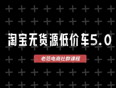 淘宝无货源2025VIP教程，最新的淘宝无货源课程，1688代发，蓝海选品，零成本创业首选-讯领网创