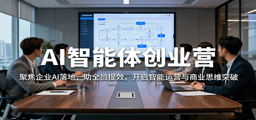 AI智能体创业营：聚焦企业AI落地，助全员提效，开启智能运营与商业思维突破-讯领网创
