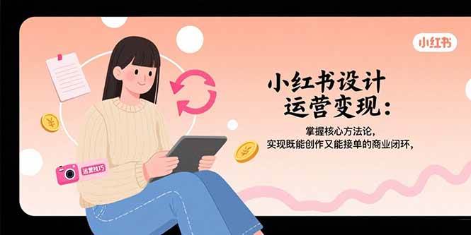 （15636期）小红书设计运营变现：掌握核心方法论，实现既能创作又能接单的商业闭环-寒山客