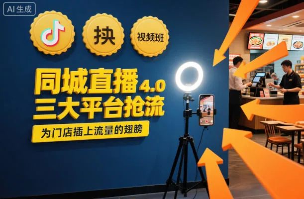 同城直播实操班4.0，三大平台抢流，为门店插上流量的翅膀-五四资源网