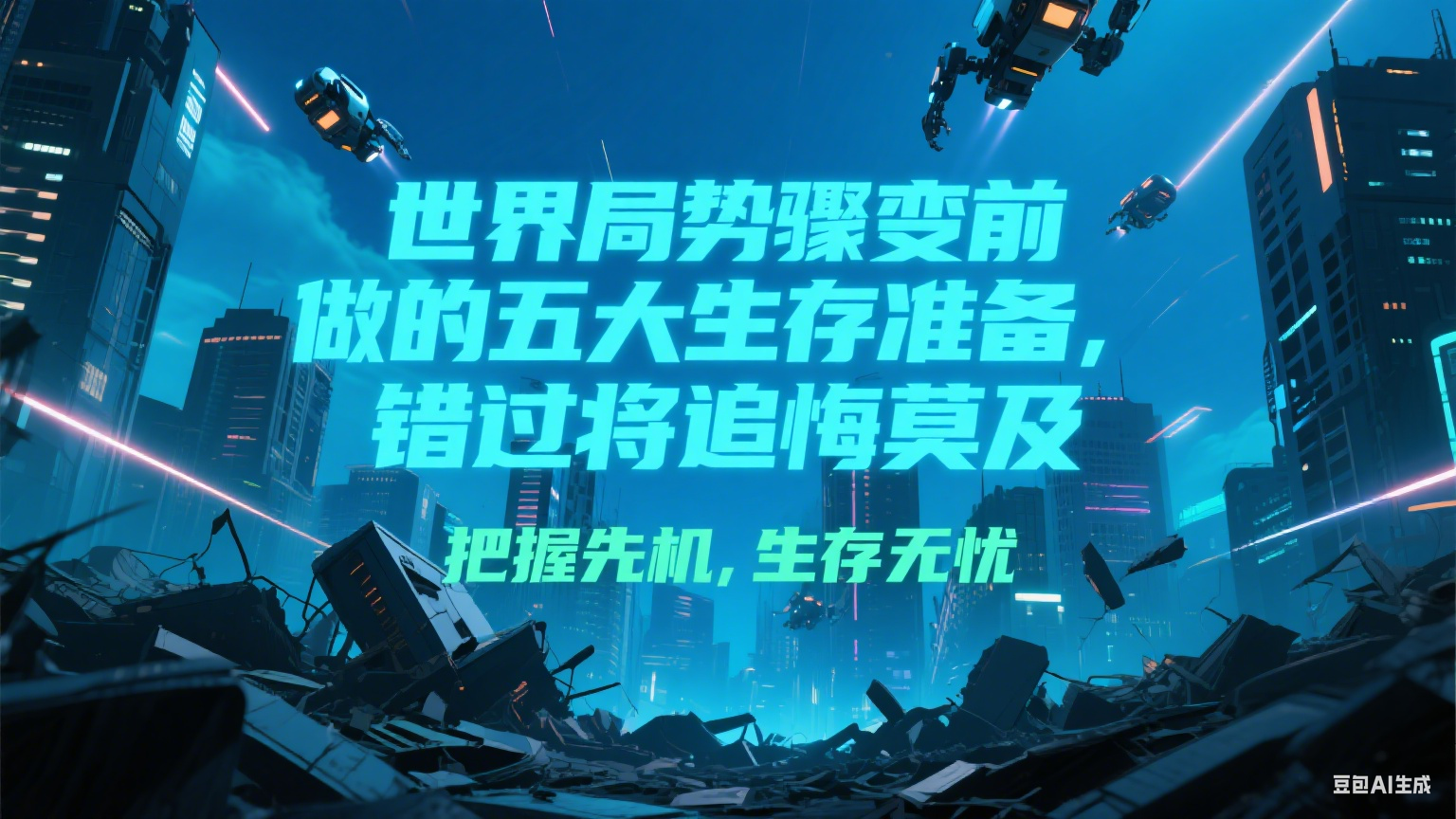 付费文章《世界局势骤变前必做的五大生存准备，错过将追悔莫及》-讯领网创