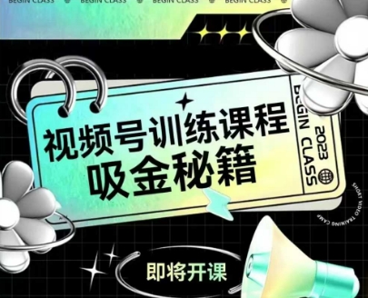 如何做好视频号，视频号训练课程，吸金秘籍-讯领网创