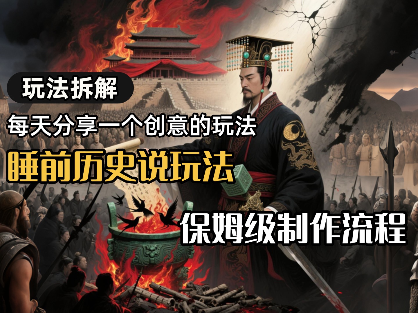 13条作品涨粉24.5万，全流程拆解睡前历史说，保姆级教程-讯领网创
