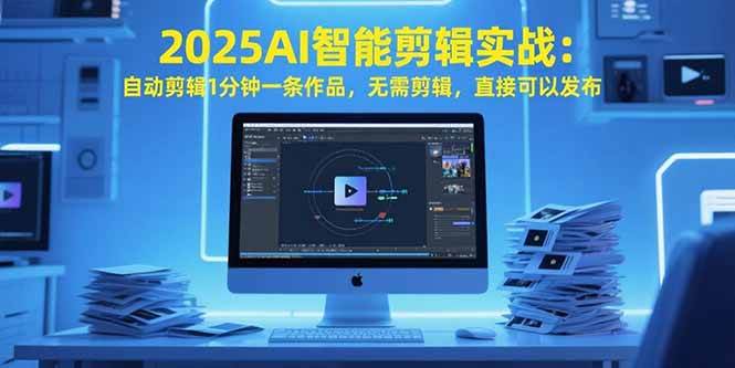 （15504期）2025AI智能剪辑实战：自动剪辑1分钟一条作品，无需剪辑，直接可以发布-讯领网创