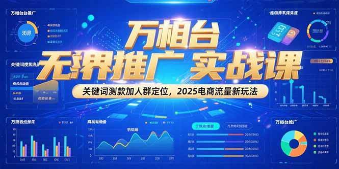 （15192期）万相台无界推广实战课，关键词测款加人群定位，2025电商流量新玩法-讯领网创