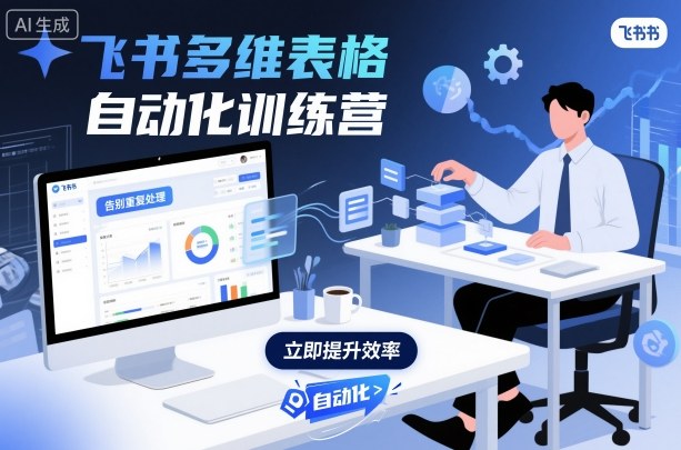 飞书多维表格自动化训练营，手把手教你告别重复处理，用多维表格开启高效办公新模式-讯领网创