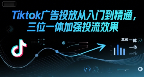 Tiktok广告投放从入门到精通，三位一体加强投流效果-讯领网创