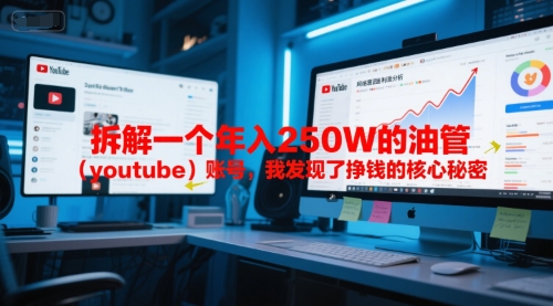 付费文章：拆解一个年入250W的油管（youtube）账号，我发现了挣钱的核心秘密-讯领网创