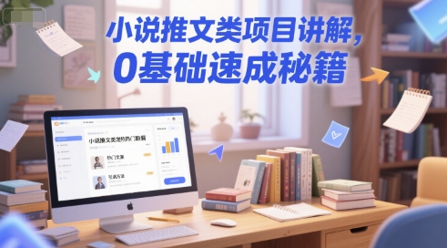 小说推文类项目讲解，0 基础速成秘籍-讯领网创