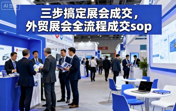 三步搞定展会成交，外贸展会全流程成交sop-讯领网创