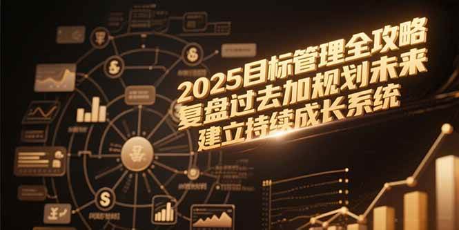 （15199期）2025目标管理全攻略，复盘过去加规划未来，建立持续成长系统-讯领网创