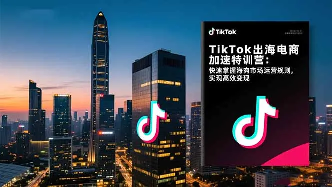 TikTok出海电商加速特训营：快速掌握海外市场运营规则，实现高效变现-讯领网创