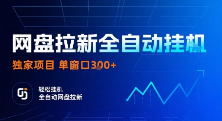 网盘拉新全自动挂G，独家项目，全自动运行完成拉新做任务，单窗口3张+【揭秘】-讯领网创