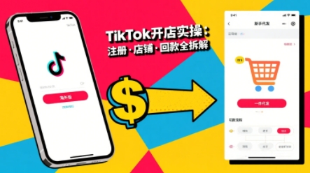 TikTok从开店到投流的进阶课，从基础实操到高阶技巧一网打尽-讯领网创