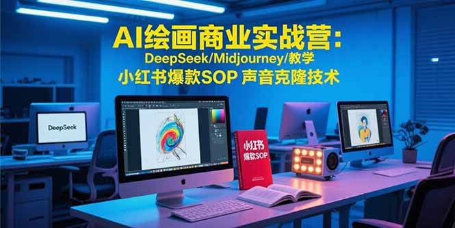 （15460期）AI绘画商业实战营：DeepSeek/Midjourney/教学 小红书爆款SOP 声音克隆技术-寒山客