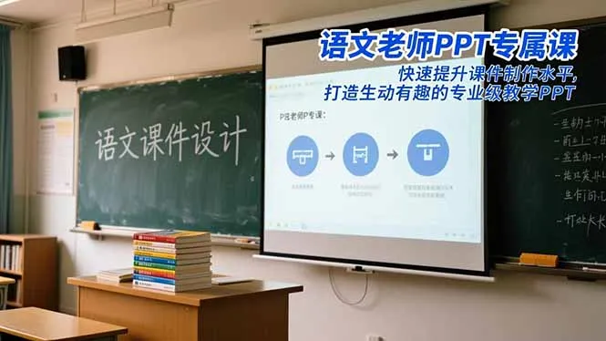语文老师PPT专属课：快速提升课件制作水平，打造生动有趣的专业级教学PPT-讯领网创