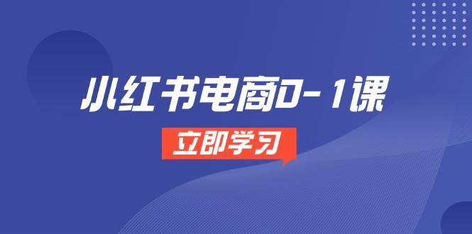 小红书电商0-1课，开店选品全流程，多平台素材处理与爆款笔记制作-讯领网创