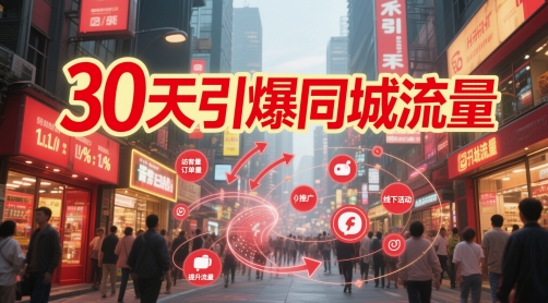 30天引爆同城流量：团购篇 认知篇 流量篇 来客篇 达人篇 老板人设IP篇 投流篇-讯领网创