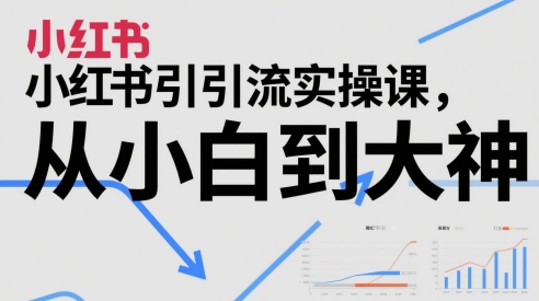 小红书引流实操课，从小白到大神-讯领网创