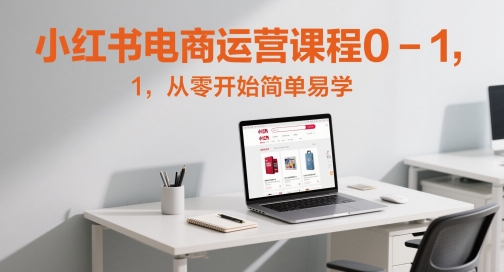 小红书电商运营课程0-1，从零开始简单易学-讯领网创