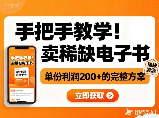 手把手教学！在小红书卖稀缺电子书，单份利润2张+的完整方案-讯领网创