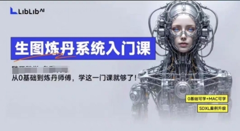 LibLibAI哩布哩布生图炼丹系统入门课，从生图到炼丹，只学这一门就够了-讯领网创