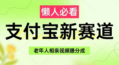 支付宝新赛道，利用老年人相亲视频，挣分成收益，轻松月入过W，操作简单-讯领网创